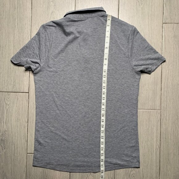 Lululemon Evolution Polo Heathered Black Size M - Picture 6 of 6